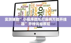辅助神器“新二号大厅透视挂”开挂详细教程
