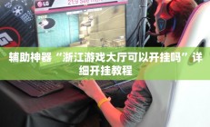 辅助神器“浙江游戏大厅可以开挂吗”详细开挂教程