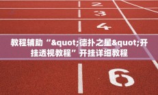 教程辅助“"德扑之星"开挂透视教程”开挂详细教程
