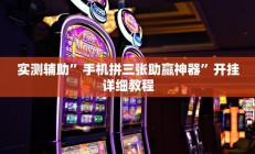 开挂辅助工具“加个菜十三水开挂神器”其实确实有挂