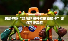 辅助神器“欢乐吓牌开挂辅助软件”详细开挂教程