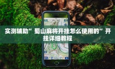 实测辅助”蜀山麻将开挂怎么使用的”开挂详细教程
