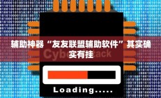 辅助神器“友友联盟辅助软件”其实确实有挂