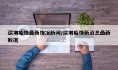 深圳疫情最新情况新闻／深圳疫情新消息最新数据