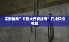 实测辅助”玄武大厅有挂吗”开挂详细教程