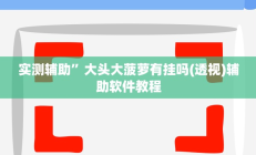 开挂辅助工具“爱来掌中宝确实真的有挂”详细开挂教程