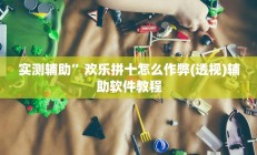 实测辅助”欢乐拼十怎么作弊(透视)辅助软件教程