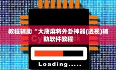教程辅助“大唐麻将外卦神器(透视)辅助软件教程