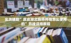 实测辅助”皮皮湖北麻将开挂怎么使用的”开挂详细教程