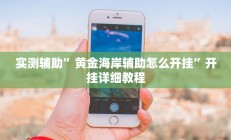 实测辅助”黄金海岸辅助怎么开挂”开挂详细教程