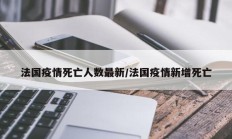 法国疫情死亡人数最新／法国疫情新增死亡