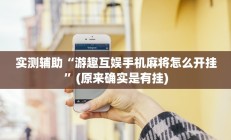 开挂辅助工具“摇钱树开挂辅助器”其实确实有挂