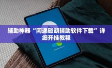 辅助神器“闲逸碰胡辅助软件下载”详细开挂教程