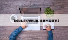 【松滋小龙虾团购群/湖北小龙虾县】