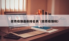 世界疫情最新排名表（世界疫情榜）