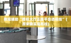 教程辅助“授权大厅正版平台透视挂”(原来确实是有挂)