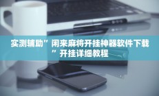 实测辅助”贝塔大厅拼十挂怎么安装”开挂详细教程