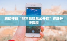 辅助神器“非常竞技怎么开挂”详细开挂教程
