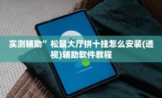实测辅助”松鼠大厅拼十挂怎么安装(透视)辅助软件教程