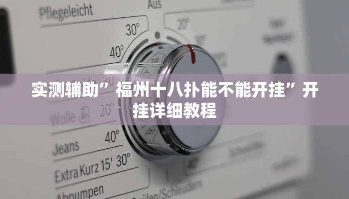 实测辅助”天天仙桃麻将到底有没有挂”详细开挂教程