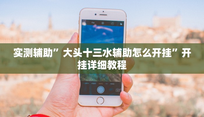 实测辅助”大头十三水辅助怎么开挂”开挂详细教程
