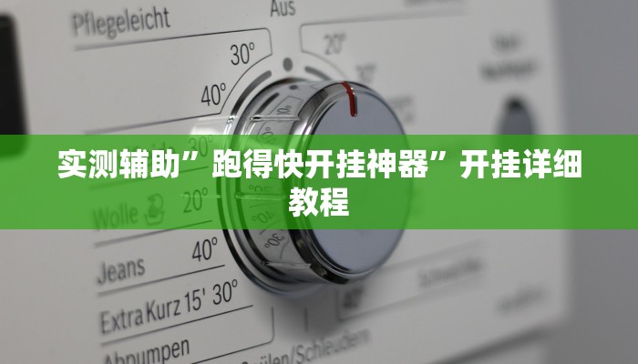 实测辅助”跑得快开挂神器”开挂详细教程