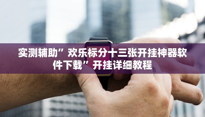 实测辅助”欢乐标分十三张开挂神器软件下载”开挂详细教程
