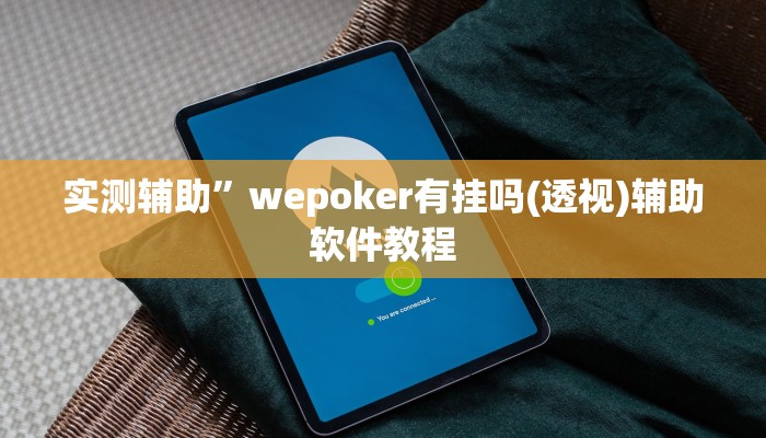 实测辅助”wepoker有挂吗(透视)辅助软件教程