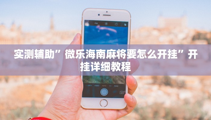 实测辅助”微乐海南麻将要怎么开挂”开挂详细教程